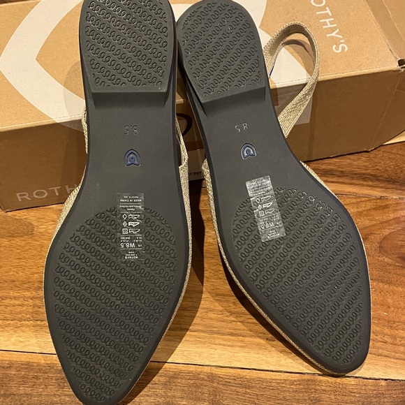 Rothy's Slingback Flats-Sz 8.5 Prosecco Color - Picture 6 of 6